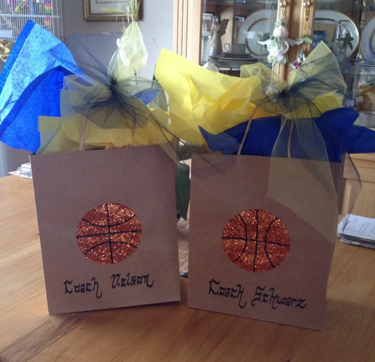 Basketball Gift Bag Ideas
 Basketball coach ts