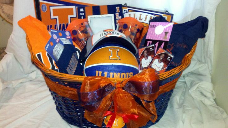 Basketball Gift Basket Ideas
 Illinois basketball t basket DIY Pinterest