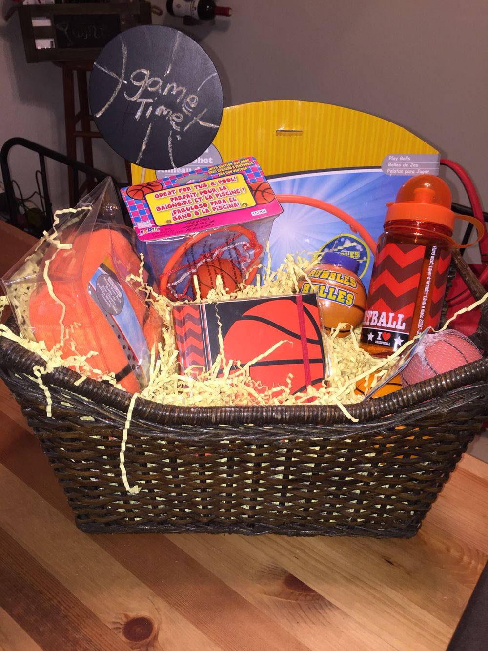 Basketball Gift Basket Ideas
 4yr old basketball t basket Basketball