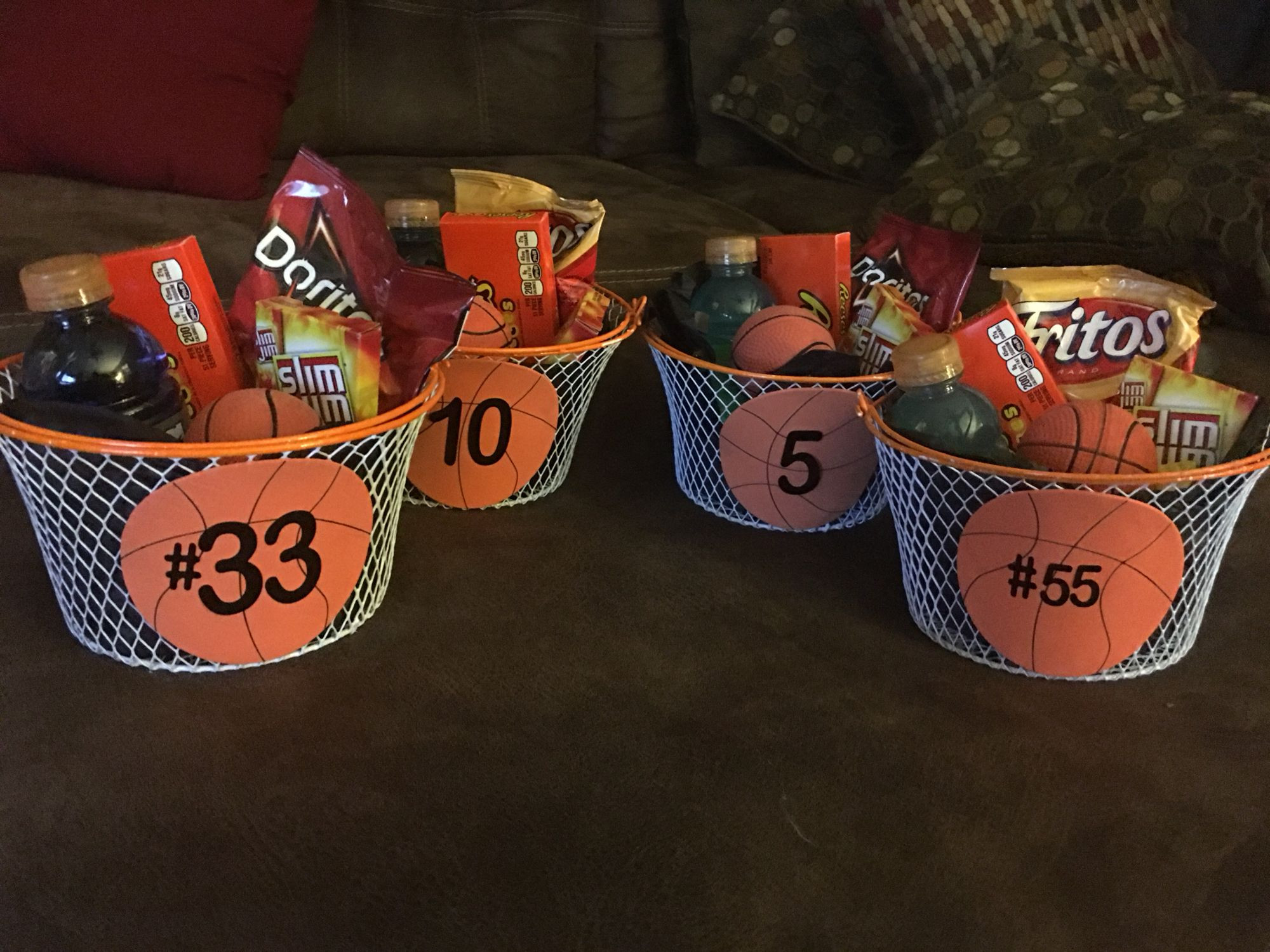 Basketball Gift Basket Ideas
 8th grade Basketball t baskets