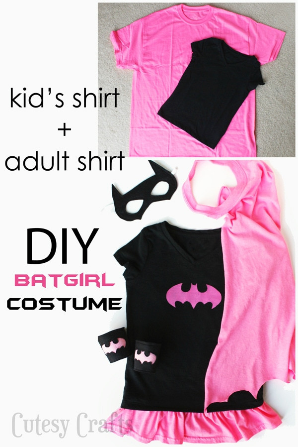 Batgirl Mask DIY
 DIY Batgirl Costume from a T Shirt Cutesy Crafts