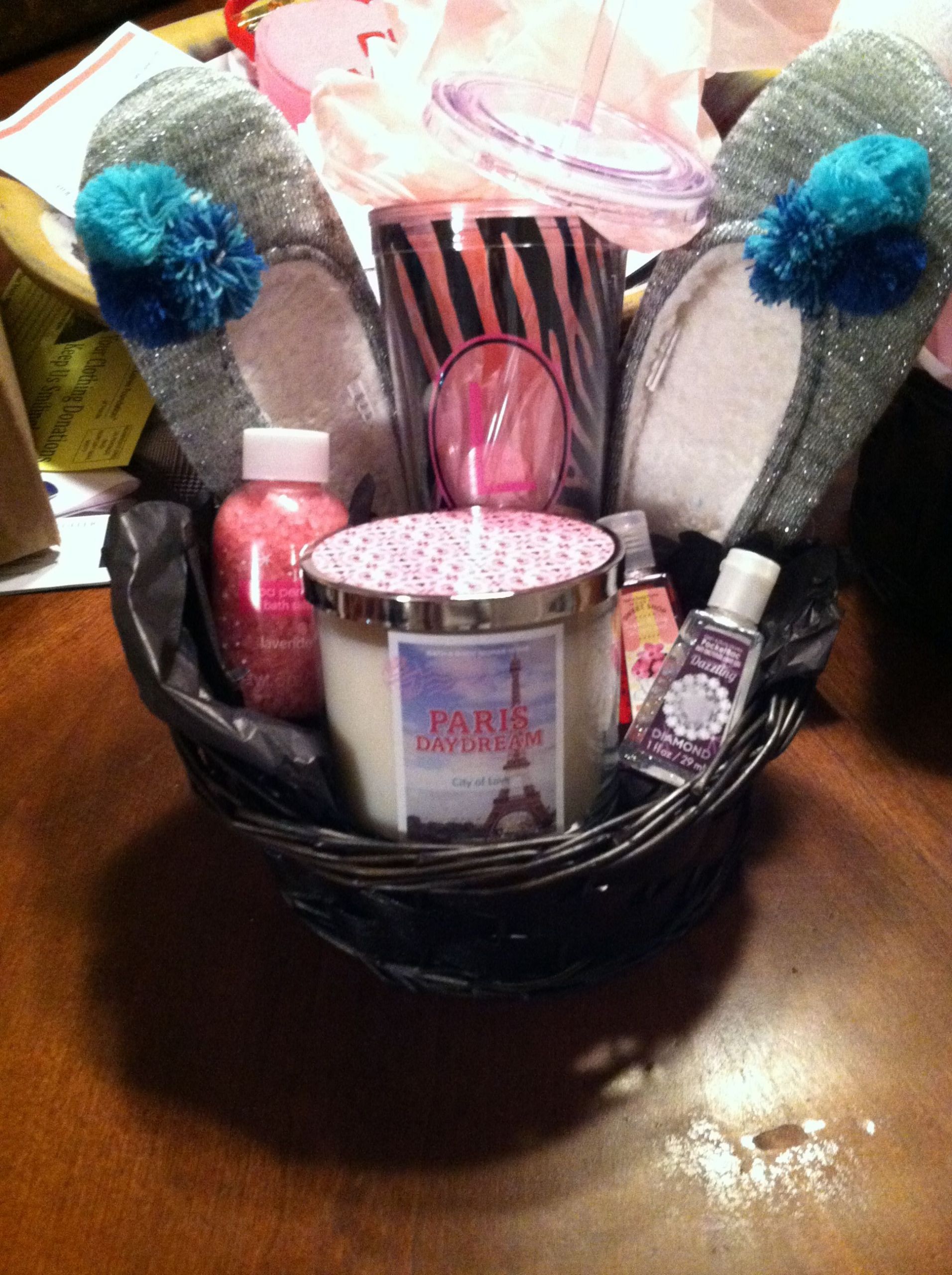 Bath And Body Gift Basket Ideas
 A thank you basket for a baby shower my girlfriend threw