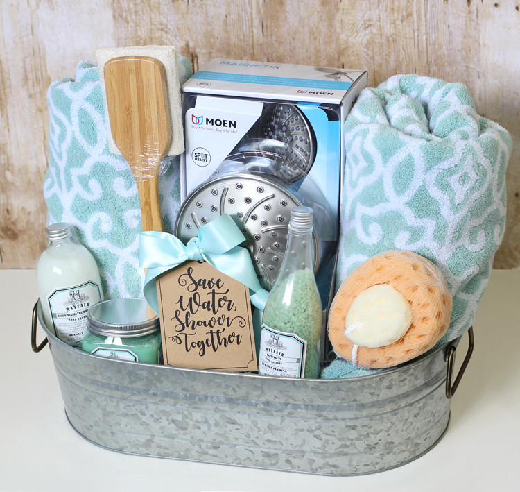 Bath Gift Basket Ideas
 The Craft Patch Shower Themed DIY Wedding Gift Basket Idea