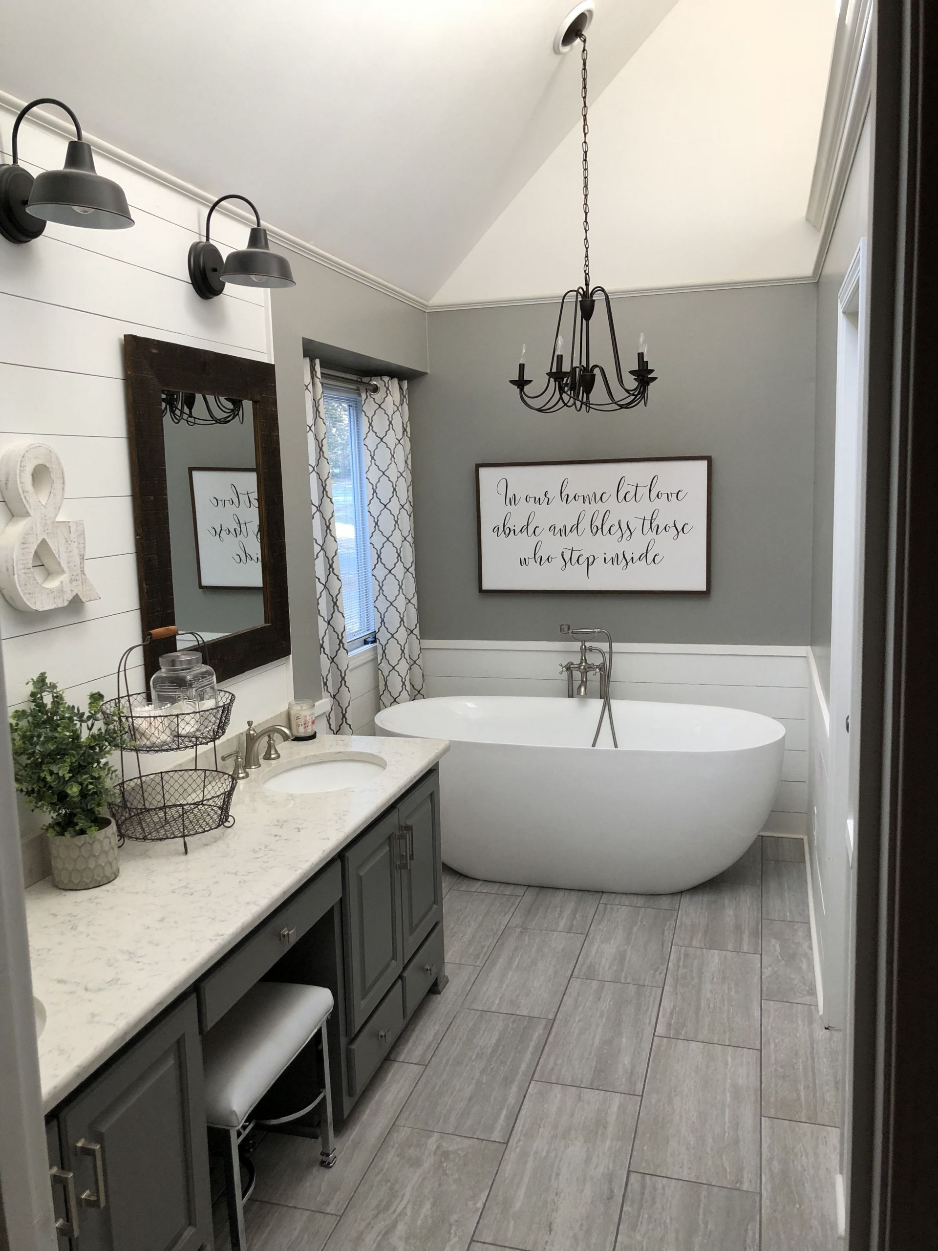 Bathroom Decor Ideas Pinterest
 Master bath farmhouse style