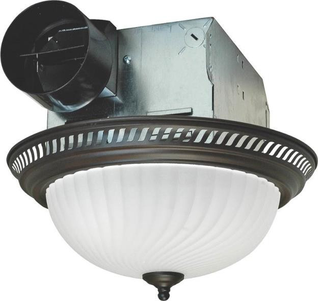 Bathroom Exhaust Fan Light Combo
 Decorative Round Quiet Exhaust Bath Fan With Light 70 CFM