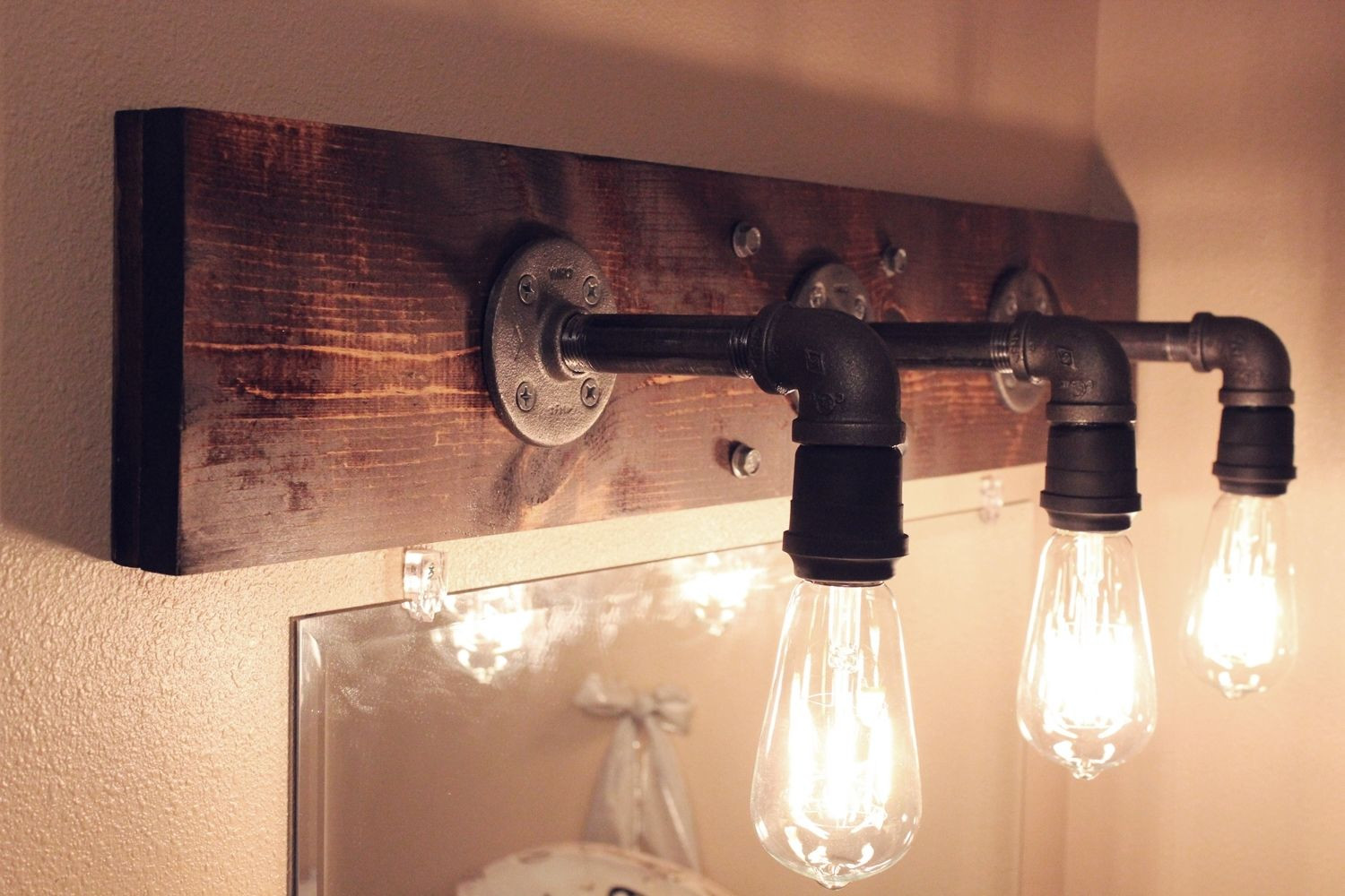 Bathroom Lighting Fixtures
 DIY Industrial Bathroom Light Fixtures