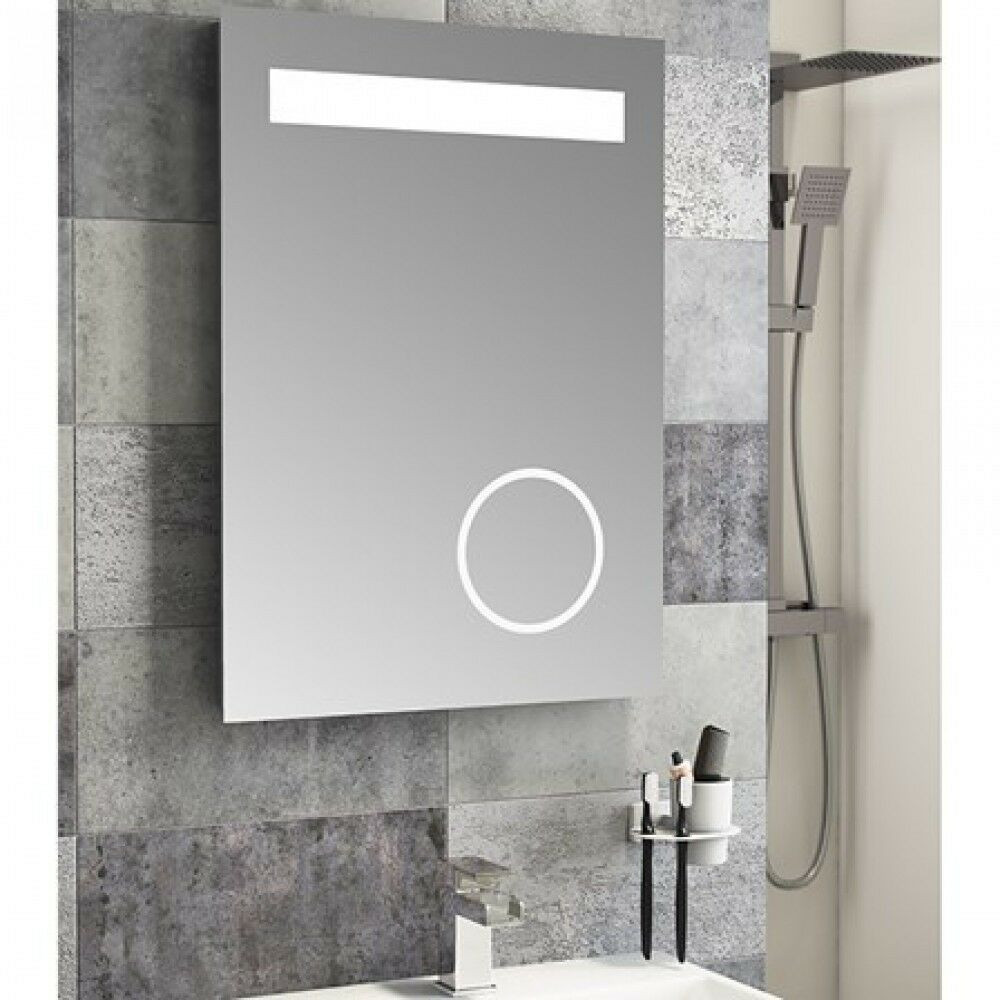 Bathroom Magnifying Mirror
 Cassellie LED Bathroom Mirror 500mm Wide x 700 High