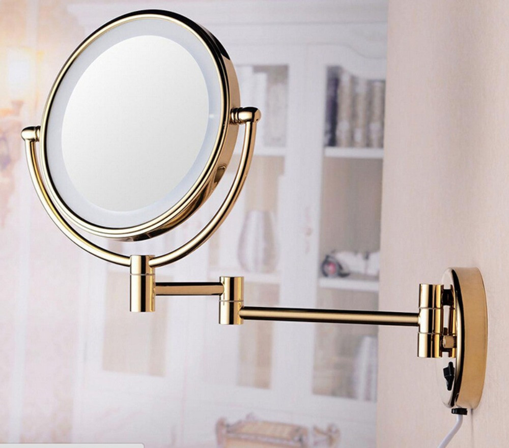 Bathroom Magnifying Mirror
 New 8 inch Bathroom 360 degree swivel Wall Mounted