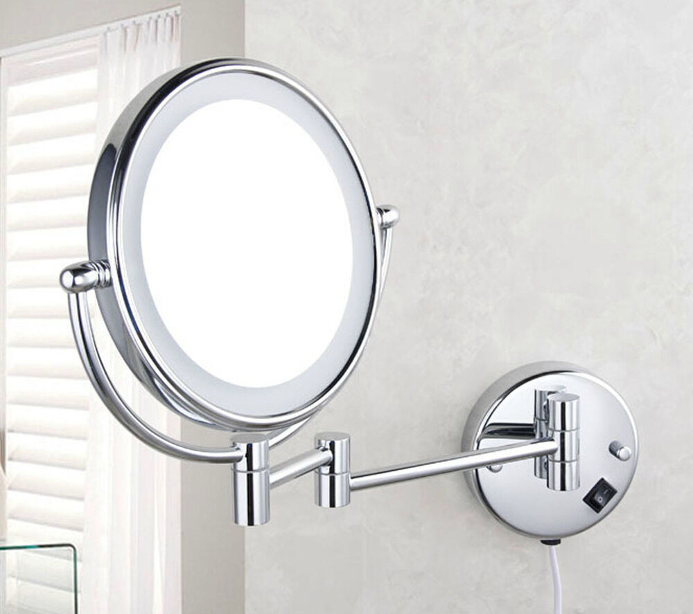 Bathroom Magnifying Mirror
 2015 Bathroom Wall Mount Lighted Dual Sided Makeup Mirror