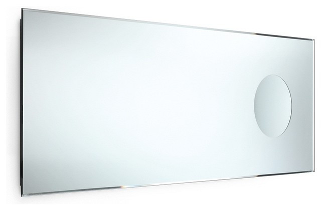 Bathroom Magnifying Mirror
 Speci Beveled Mirror with Magnifying Mirror Contemporary