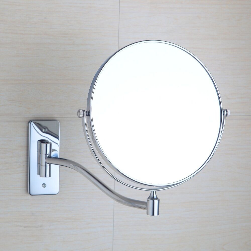 Bathroom Magnifying Mirror
 Wall Mount Bathroom Cosmetic Mirror Round Magnifying