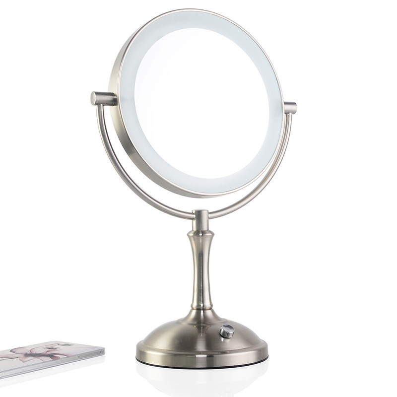 Bathroom Magnifying Mirror
 Touch dimmer LED makeup mirror lighted 3X magnifying