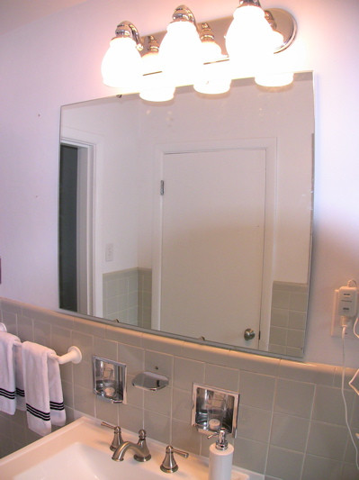 Bathroom Mirror Installation
 Bathroom mirror installation