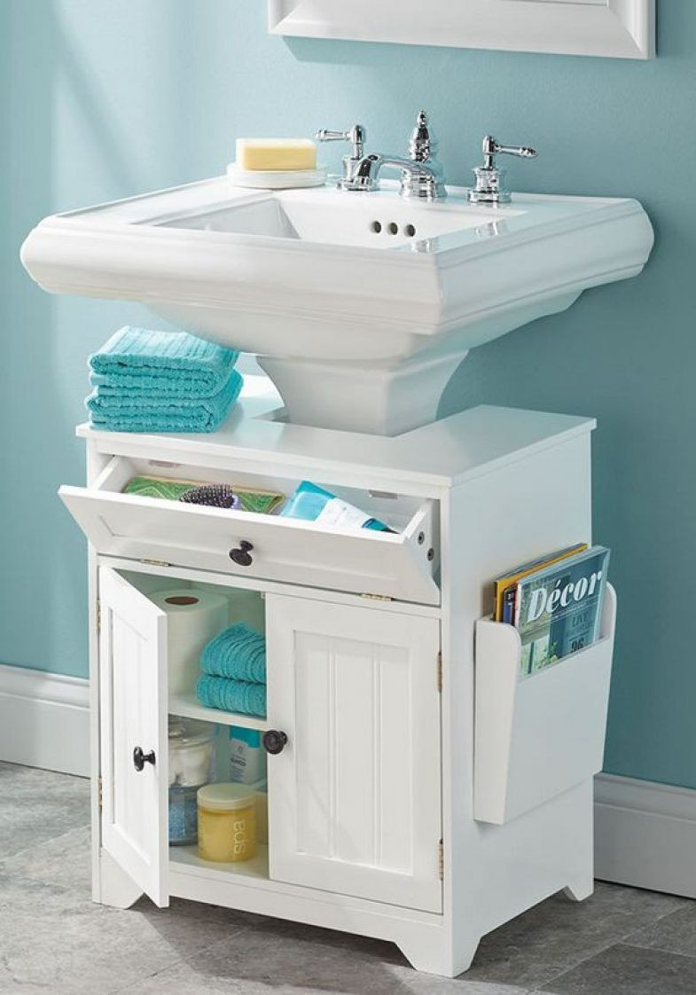 Bathroom Pedestal Sink Cabinet
 The Pedestal Sink Storage Cabinet in 2019