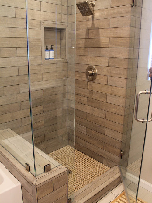 Bathroom Shower Tiles Ideas
 Wood Tile Shower Ideas Remodel and Decor