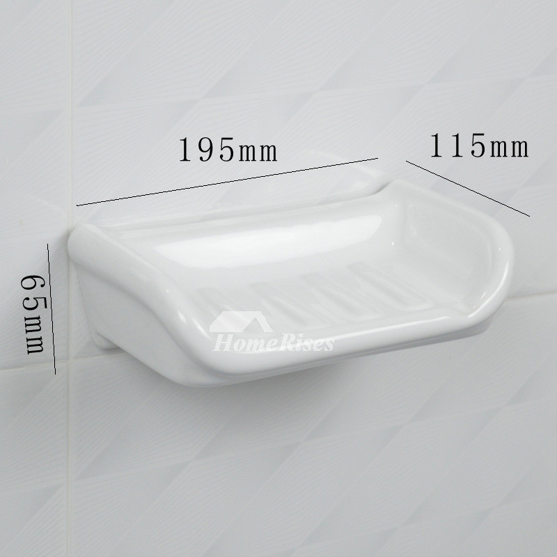 Bathroom Soap Dish Wall Mounted
 White Ceramic Tile Soap Dish Wall Mounted Bathroom