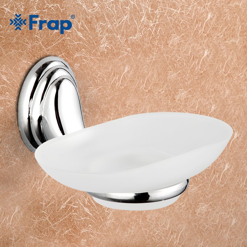 Bathroom Soap Dish Wall Mounted
 Frap Chrome Wall Mounted Bathroom Accessories Glass Soap