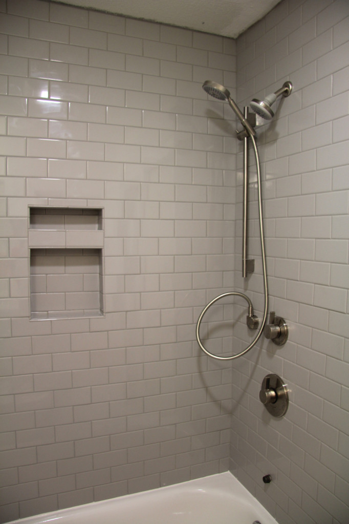 Bathroom Tile Shower
 Built in Shower Niches & Shelving