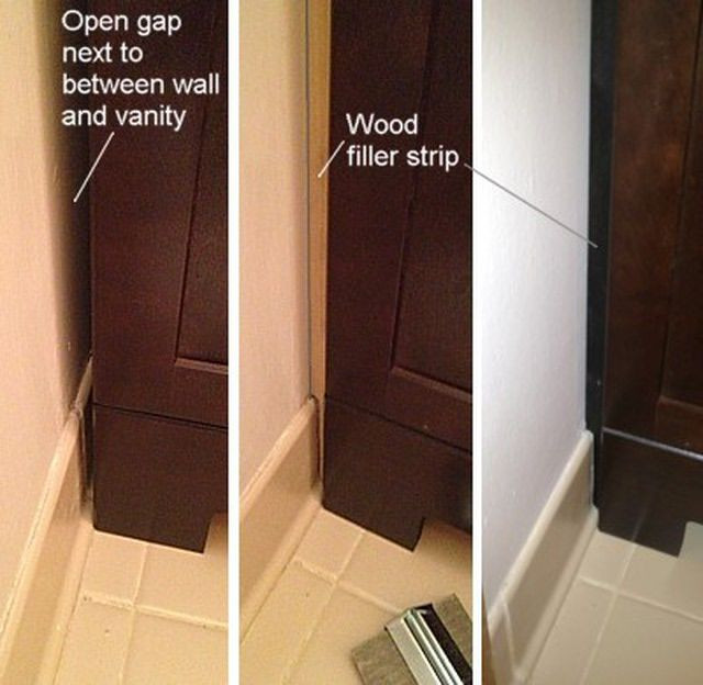 Bathroom Vanity Filler Strips
 Here s an Overview of How to Install Your own Bathroom