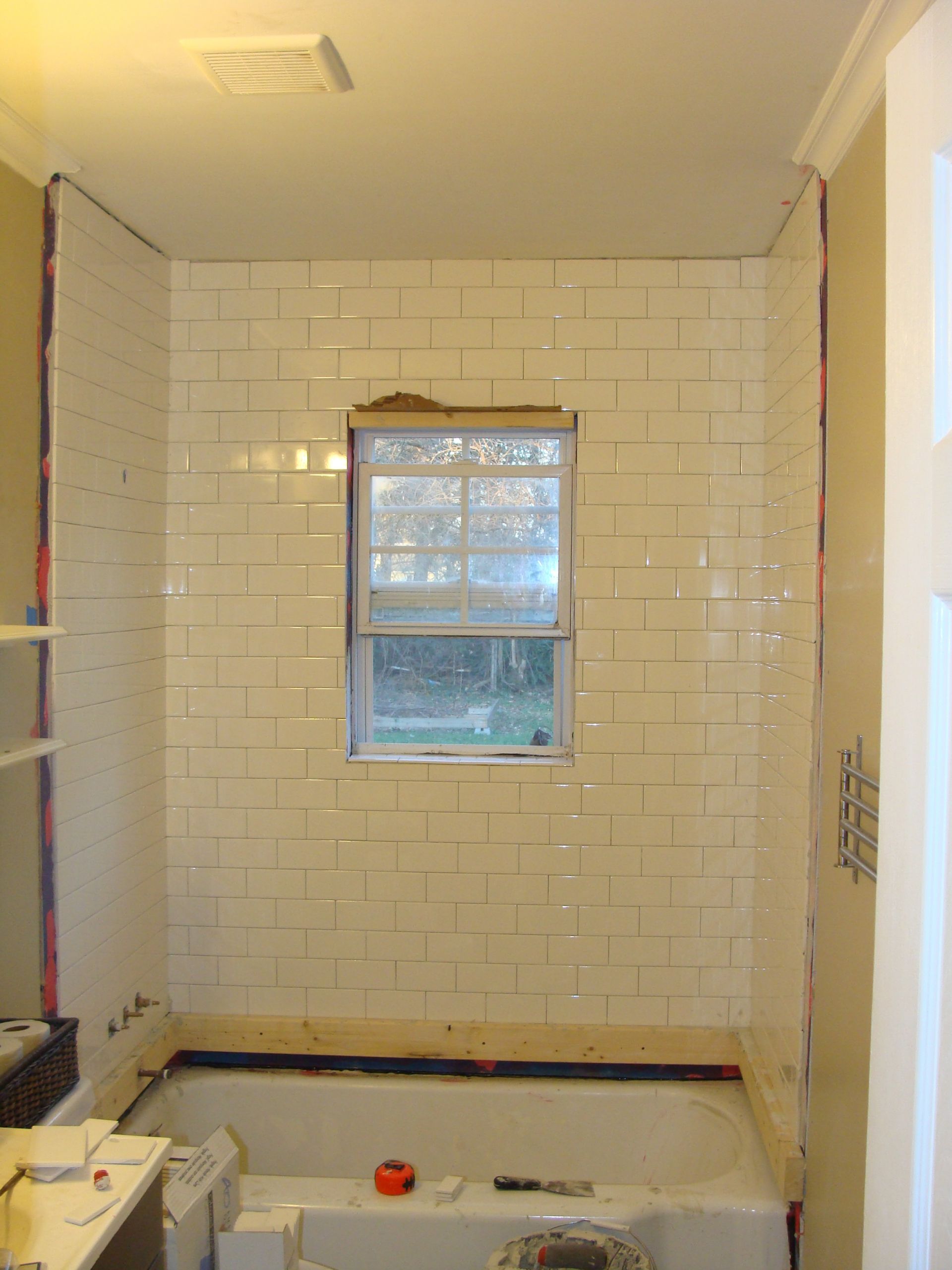 Bathroom Windows In Shower
 Bathroom Overhaul – Chapter 2 Tiling the Shower