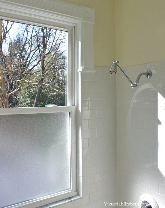 Bathroom Windows In Shower
 Solution to the large window IN the shower Simple DIY