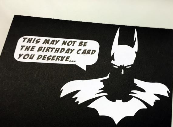 Batman Birthday Card
 Items similar to Handmade Batman Birthday Card on Etsy