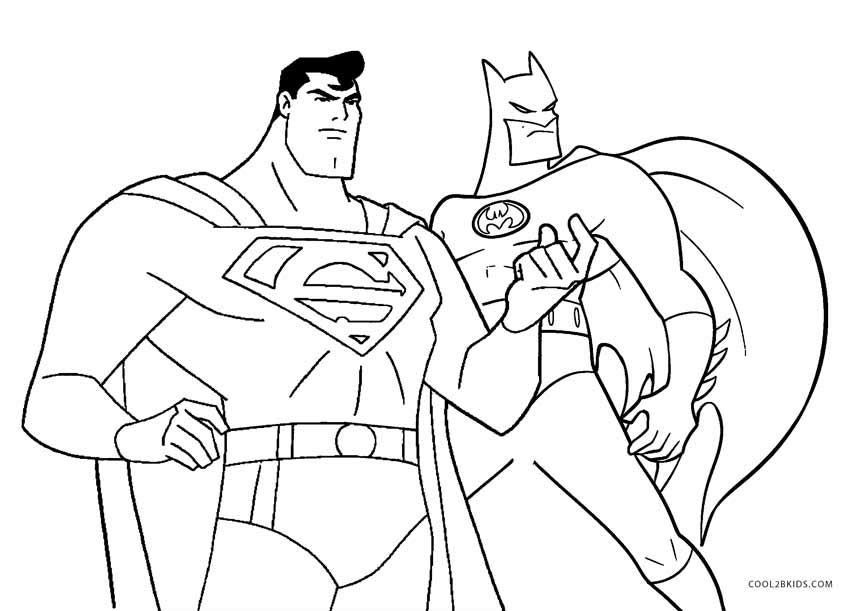 Batman Coloring Pages For Toddlers
 Superman Coloring Pages Kids