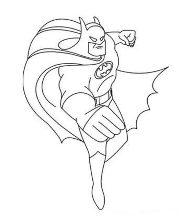 Batman Coloring Pages For Toddlers
 Easy Batman Coloring Pages