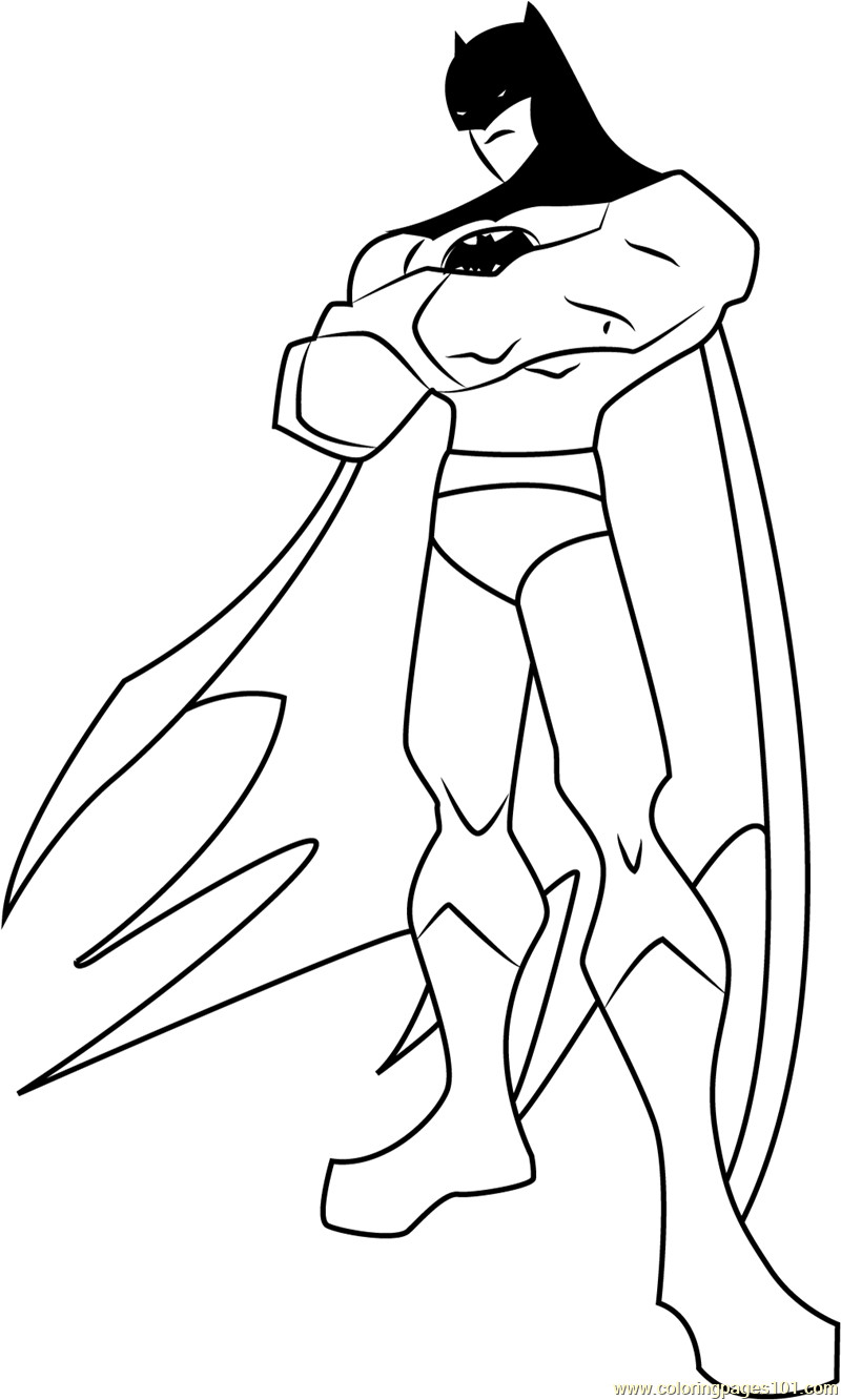 Batman Coloring Pages For Toddlers
 The Batman printable coloring page for kids and adults