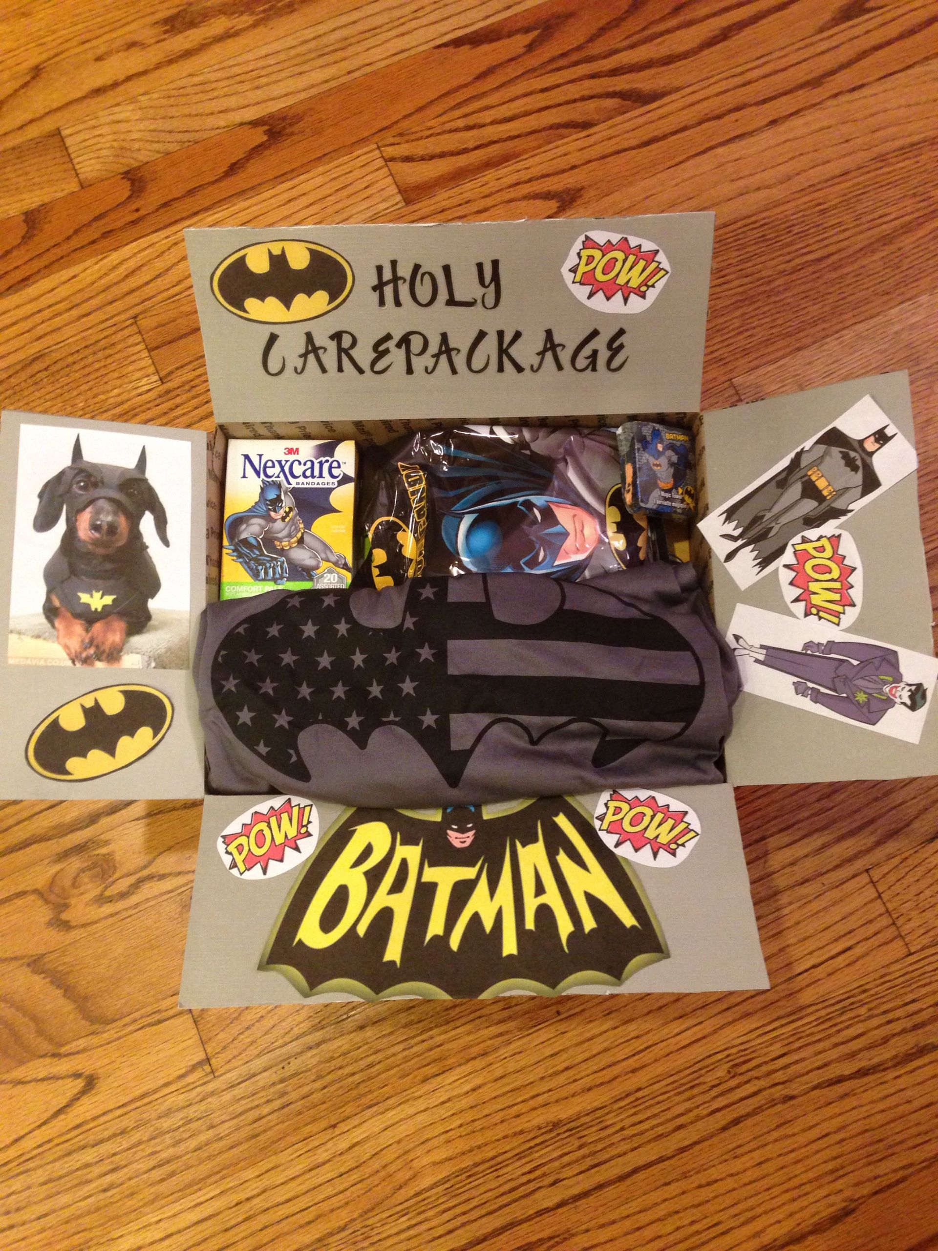 Batman Gift Ideas For Boyfriend
 Holy Care Package Batman Care package for my batman