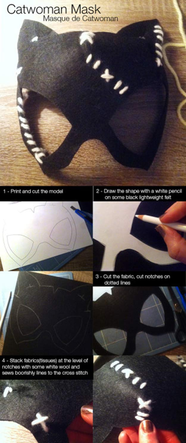 Batman Mask DIY
 10 DIY Catwoman Costume Ideas DIY Ready