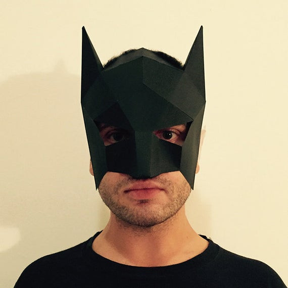 Batman Mask DIY
 Make Your Own Batman Mask from paper PDF pattern mask