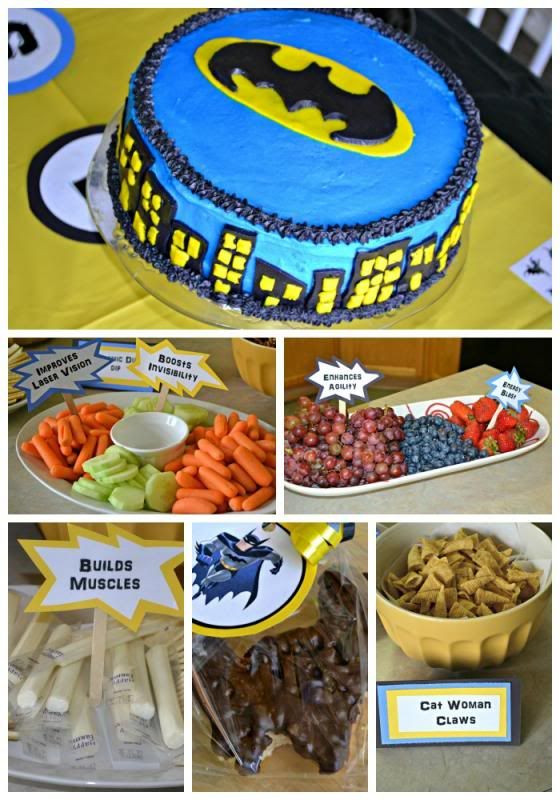 Batman Party Food Ideas
 signs for snacks at Caleb s Batman party Also add a