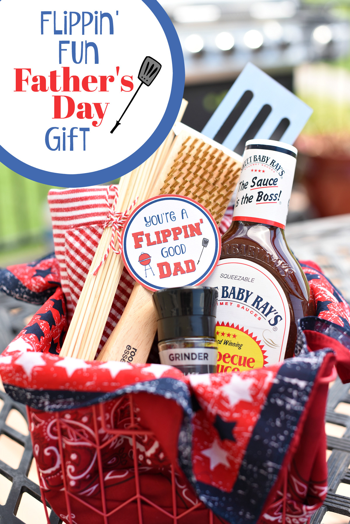 Bbq Gift Basket Ideas
 Funny Dad Gifts Flippin Good Dad BBQ Basket – Fun Squared