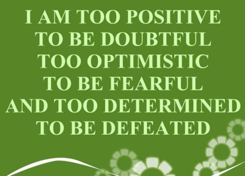 Be Positive Quote
 Positive Quotes