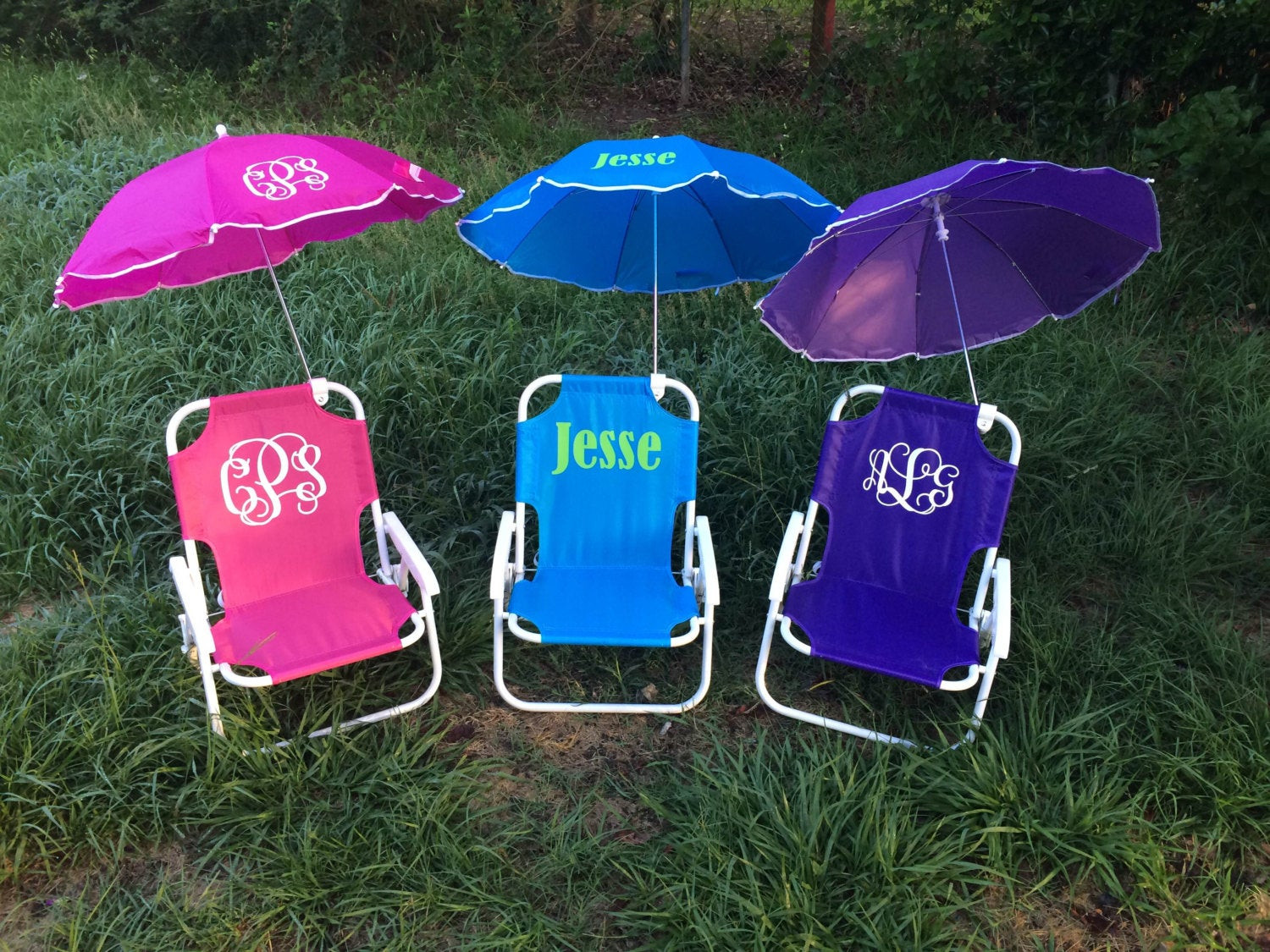 Beach Chair For Kids
 Monogrammed Kids beach chair with umbrella by