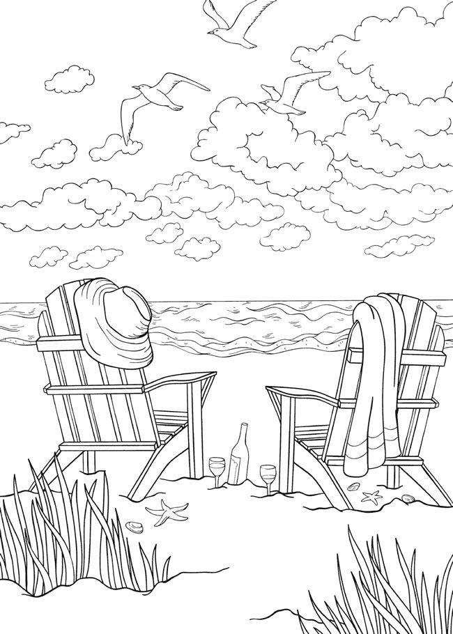Beach Coloring Pages For Adults
 bliss SEASHORE Coloring Book Your Passport to Calm By