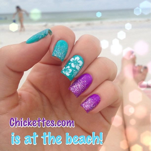 Beach Nail Colors
 Beach Manicure – Chickettes Soak f Gel Polish Swatches