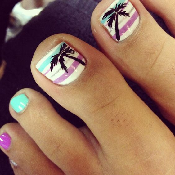 Beach Nail Ideas
 30 Really Cute Toe Nails for Summer Pretty Designs