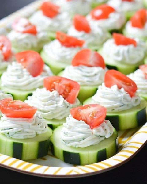 Beach Party Finger Food Ideas
 Dilly Cucumber Bites in 2019