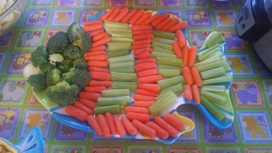 Beach Party Food Ideas For Adults
 Veggie tray for beach themed snack table