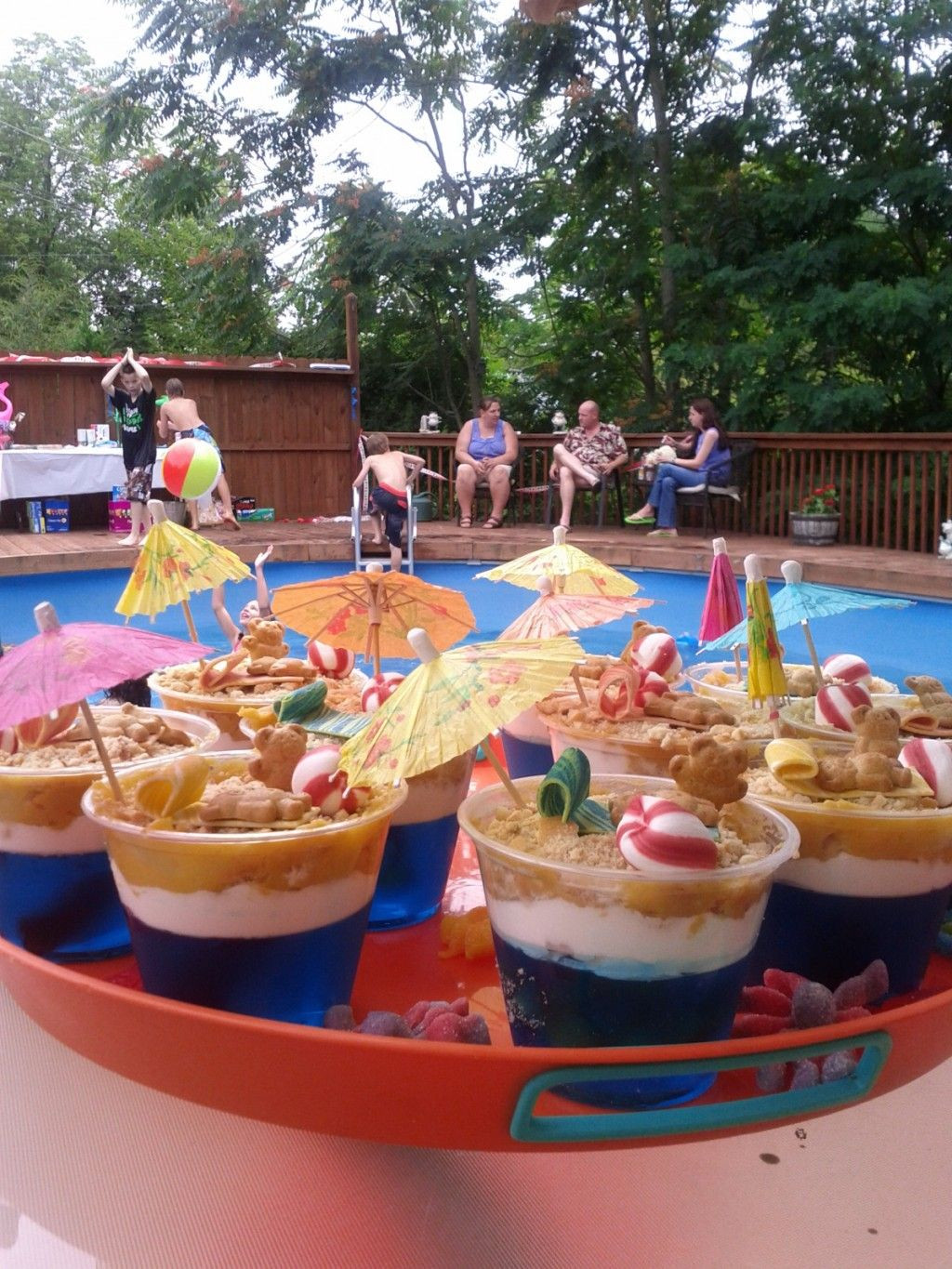 Beach Party Food Ideas For Adults
 Sand Cups Beach or Pool Party Treats cute kids snack