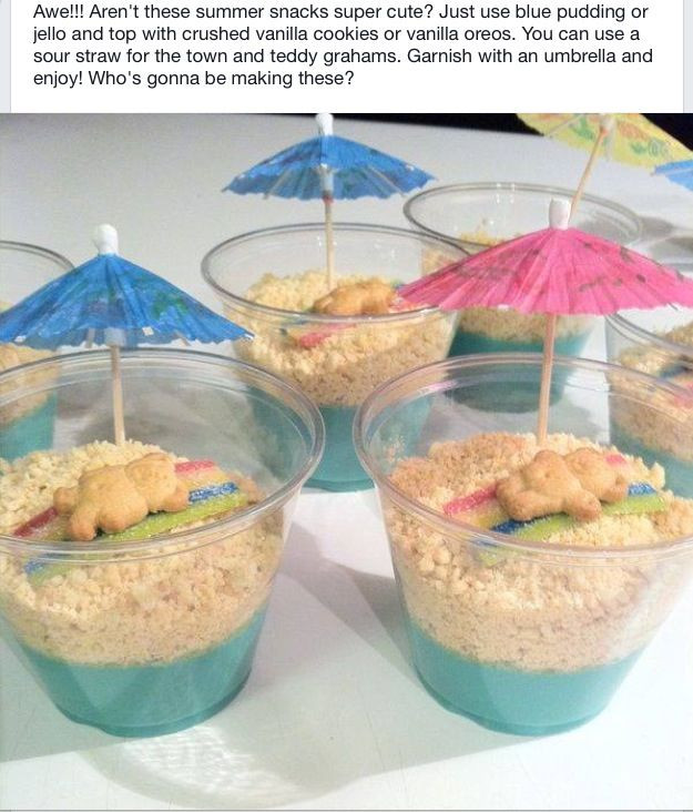 Beach Party Ideas For Preschoolers
 Cute cooking project for ocean summer beach theme