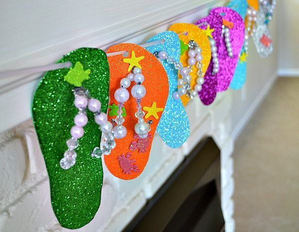 Beach Party Ideas For Preschoolers
 flip flops crafts would make a great kid s activity for