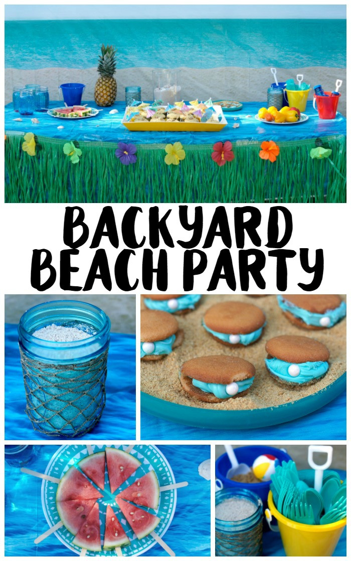 Beach Party Ideas For Toddlers
 Backyard Beach Party Ideas Not Quite Susie Homemaker