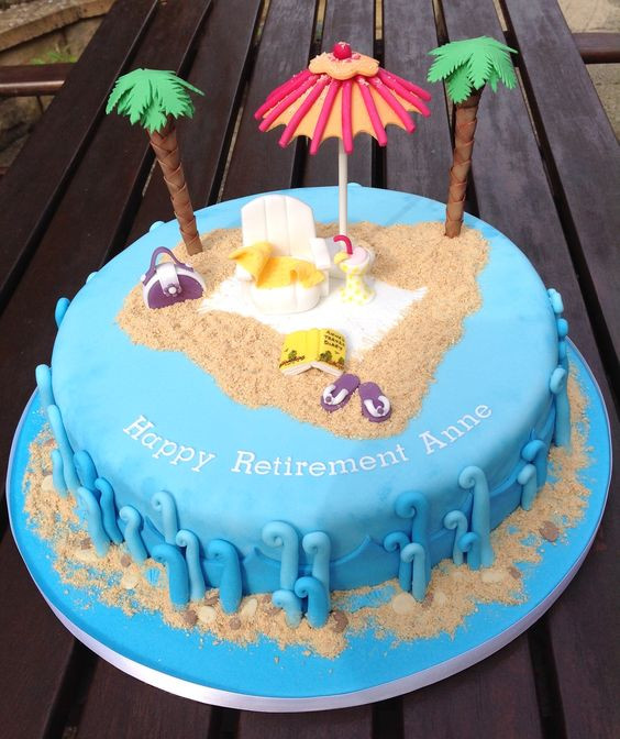 Beach Themed Retirement Party Ideas
 Beach themed Retirement Cake cakes