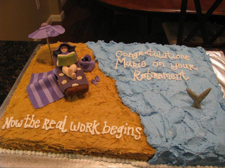 Beach Themed Retirement Party Ideas
 Fun Beach Themed Retirement Cake
