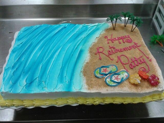 Beach Themed Retirement Party Ideas
 Beach theme Retirement cake MY CAKES