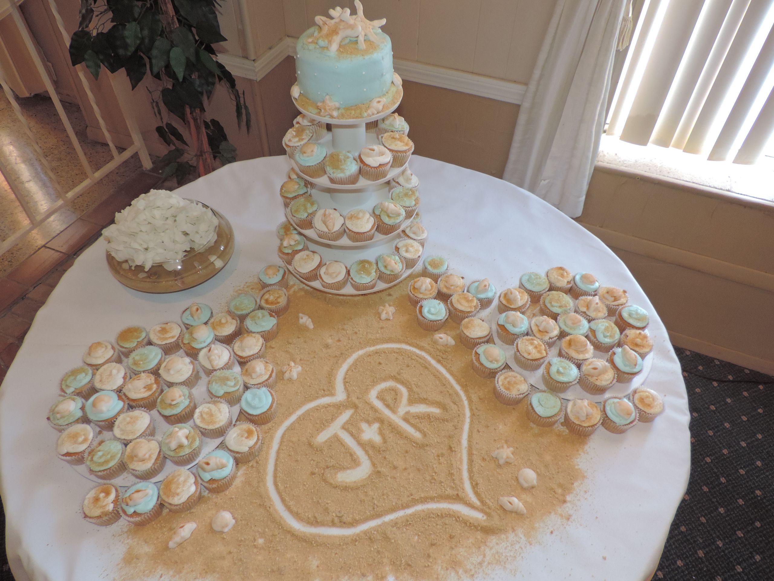 Beach Wedding Cake Ideas
 Rick and Jessica’s Spring Wedding