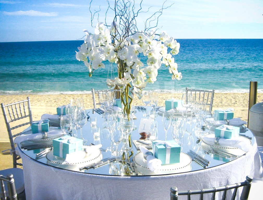 Beach Wedding Centerpieces
 Luxury Cabo Wedding Centerpieces